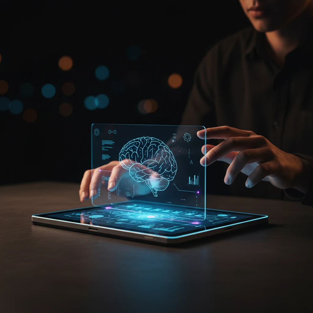 Un élève concentré au piano, lumière douce.